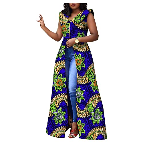 African Dresses for Women Plus Size Party wear Split Ball Gown Cocktail Ankara Clothing Clothes 665 L