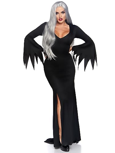 Leg Avenue Women's Floor Length Gothic Dress Costume, Black, Medium-Large