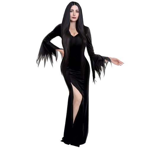 Spooktacular Creations Black Witch Dress for Women for Halloween Costume Adult,Black Family Costumes